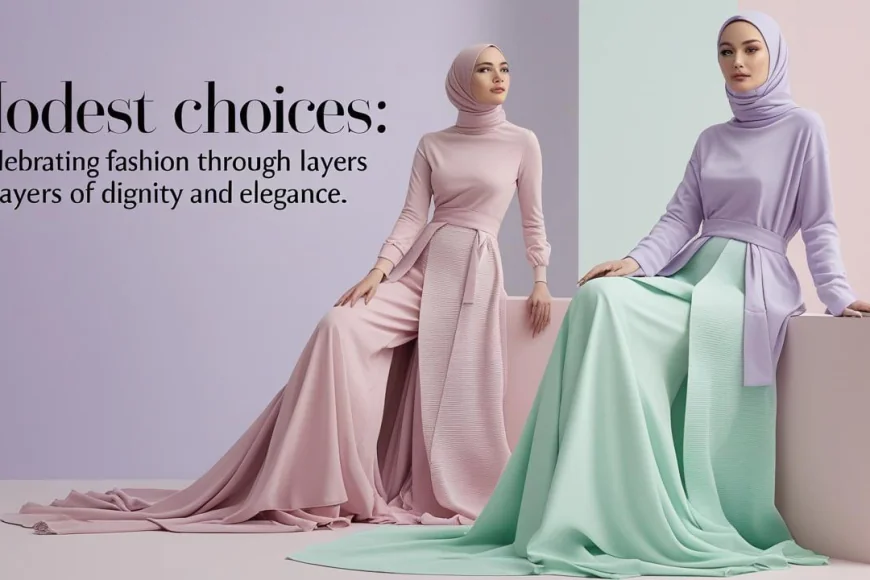 Modest Choices: Celebrating fashion through layers of dignity and elegance.