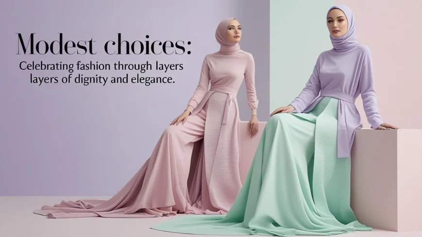 Modest Choices: Celebrating fashion through layers of dignity and elegance.