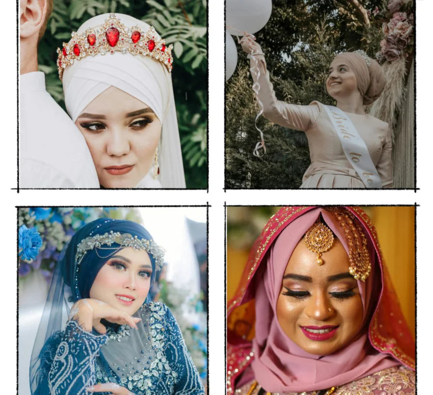 How to style your Hijab for Wedding _ Step by Step Bridal Guide