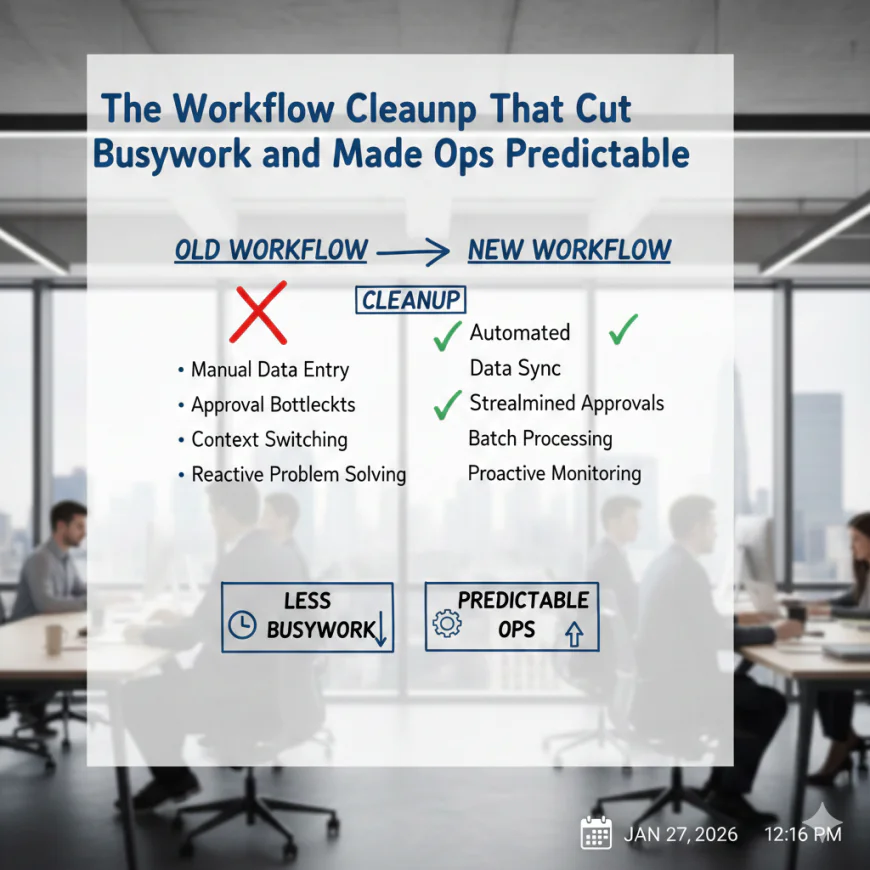 The Workflow Cleanup That Cut Busywork and Made Ops Predictable