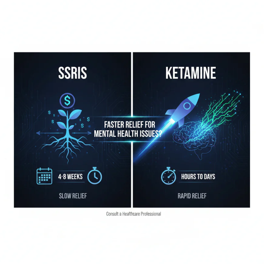SSRIs vs Ketamine: Which One Offers Faster Relief for Mental Health Issues?