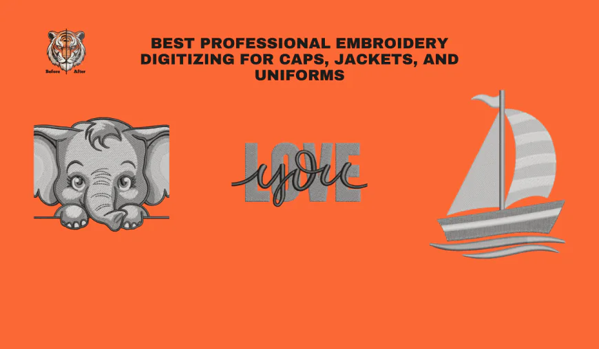 Best Professional Embroidery Digitizing for Caps, Jackets, and Uniforms