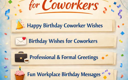 Best Birthday Wishes for Coworkers — Heartfelt Happy Birthday Coworker Wishes & Workplace Birthday Wishes Guide