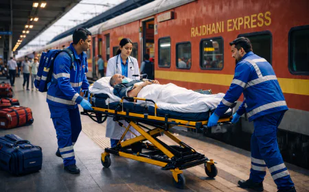 How to Safely Transfer a Critical Patient from Patna to Chennai by Train Ambulance