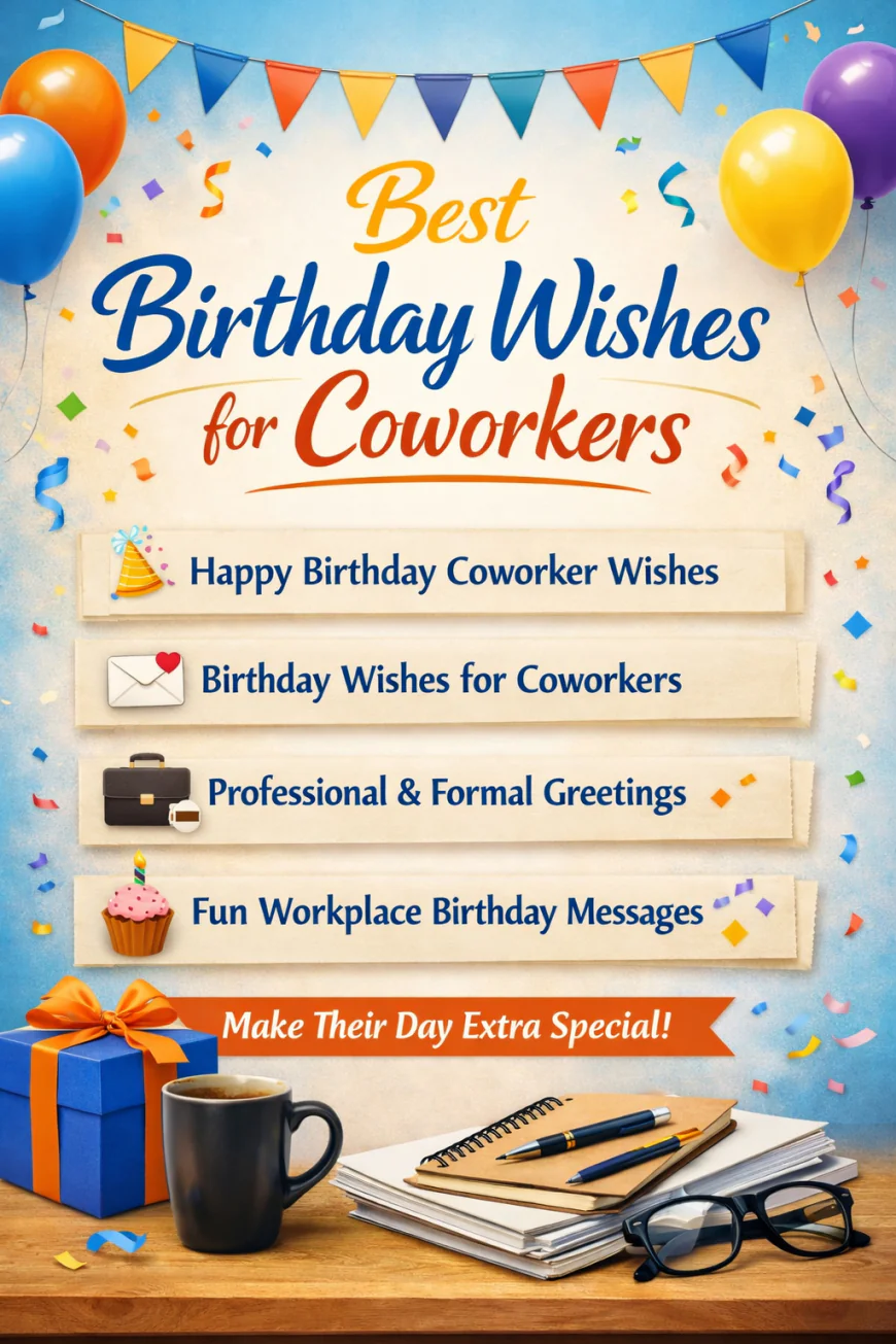 Best Birthday Wishes for Coworkers — Heartfelt Happy Birthday Coworker Wishes & Workplace Birthday Wishes Guide