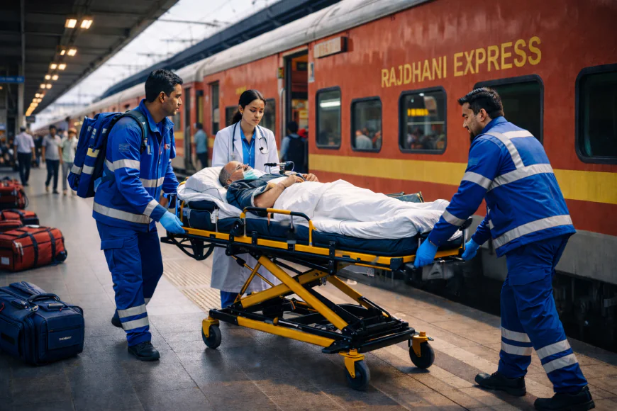 How to Safely Transfer a Critical Patient from Patna to Chennai by Train Ambulance