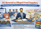 ITC Reversal on Fraud Suppliers: GST Compliance Guide | Mohit S. Shah & Co.
