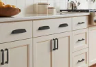 Cyprus Contemporary Arch Cabinet Pull 3 In. Black Bronze Black