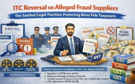 ITC Reversal on Fraud Suppliers: GST Compliance Guide | Mohit S. Shah & Co.