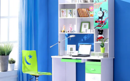 The Essential Combo: Computer Table and Books Rack for a Productive Workspace