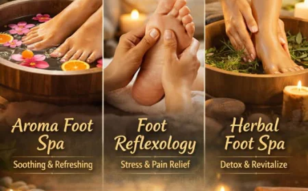 relaxing foot massage in Muchibazar