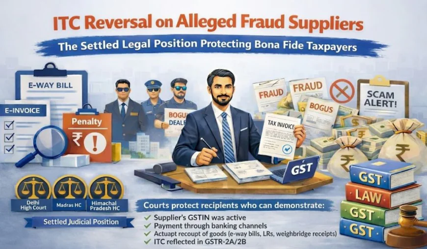 ITC Reversal on Fraud Suppliers: GST Compliance Guide | Mohit S. Shah & Co.