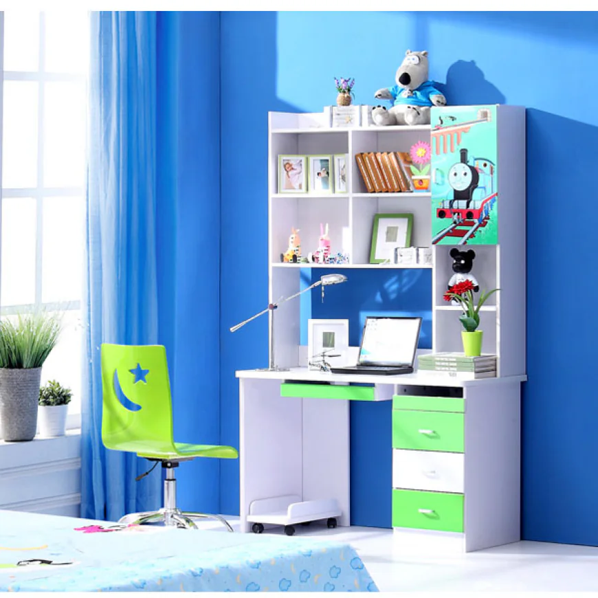 The Essential Combo: Computer Table and Books Rack for a Productive Workspace