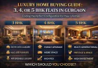 Luxury Home Buying Guide: Choosing Between 3, 4, and 5 BHK Flats in Gurgaon