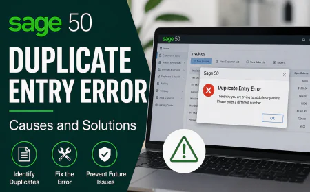 How to Fix Sage 50 Duplicate Entry Error: Causes and Solutions