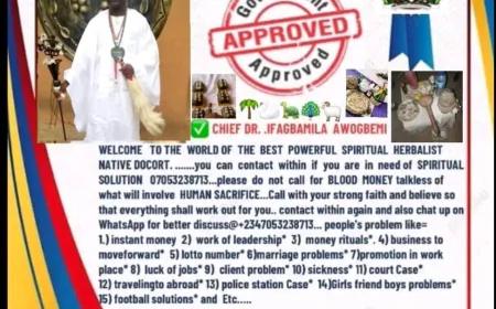 The Real Powerful Traditional Spiritual Herbalist And Native Doctor In Nigeria+2347053238713