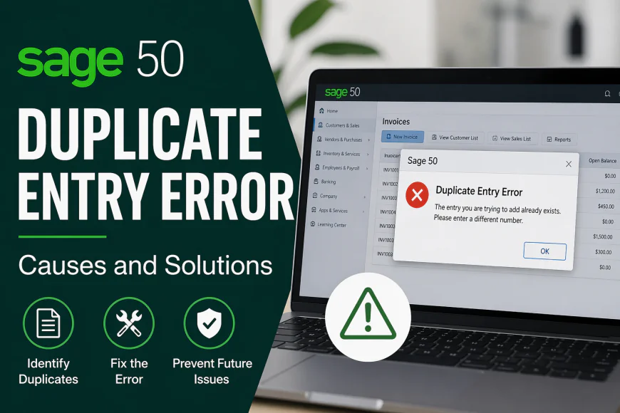 How to Fix Sage 50 Duplicate Entry Error: Causes and Solutions