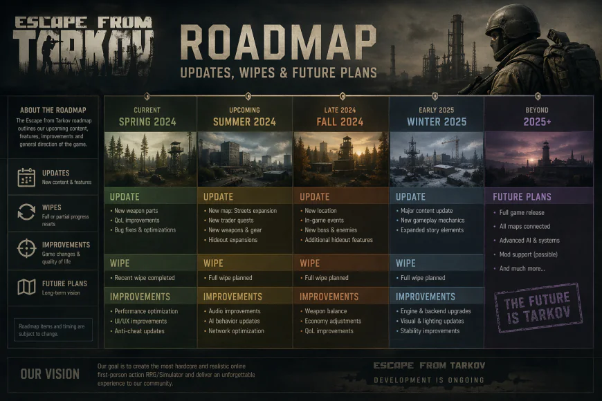 Escape from Tarkov Roadmap – Updates, Wipes & Future Plans